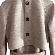 knee Herringbone Coat For Mens