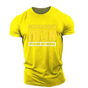 Fashion Personality Fitness Vest for Men – Casual Printed Gym T-Shirt