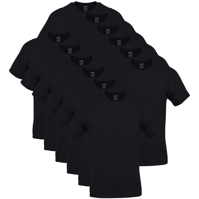 GILDAN Men's Crew T-Shirts Printed, Black (6-Pack), Large 🍁 All In One Marketplace Canada