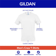 Gildan Men's Crew T-Shirts, Multipack, Style G1100, White (12-pack), Medium 🍁 All In One Marketplace Canada