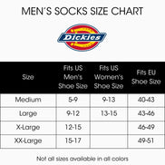Dickies Men's Multi-Pack Dri-tech Moisture Control Boot-Length Socks, Black (6 Pairs), Shoe Size: 6-12 🍁 All In One Marketplace Canada