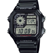 Casio Men's Classic Japanese-Quartz Watch with Resin Strap, Black, 21 (Model: AE1200WH-1A) 🍁 All In One Marketplace Canada
