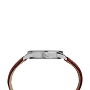 Timex Men's TW2R63800 Easy Reader 38mm Brown/Blue Croco Pattern Leather Strap Watch 🍁 All In One Marketplace Canada