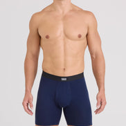 SAXX Underwear Co. Men's Core Cotton Boxer Brief Fly 3-Pack, Lake Blue/Deep Cobalt/Navy, Large 🍁 All In One Marketplace Canada