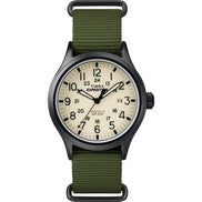 Timex Mens TW4B15500 Expedition Scout 40mm Green/Black/Cream Nylon Slip-Thru Strap Watch 🍁 All In One Marketplace Canada