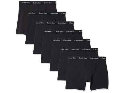 Calvin Klein Men's Cotton Stretch 7-Pack Boxer Brief, 7 Black, Large 🍁 All In One Marketplace Canada