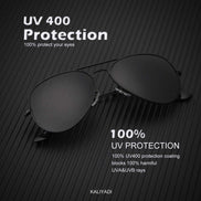 KALIYADI Classic Aviator Sunglasses for Men Women Driving Sun glasses Polarized Lens UV Blocking (3 Pack) 58mm 🍁 All In One Marketplace Canada