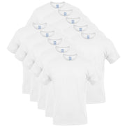 Gildan Men's Crew T-Shirts, Multipack, Style G1100, White (12-pack), Medium 🍁 All In One Marketplace Canada