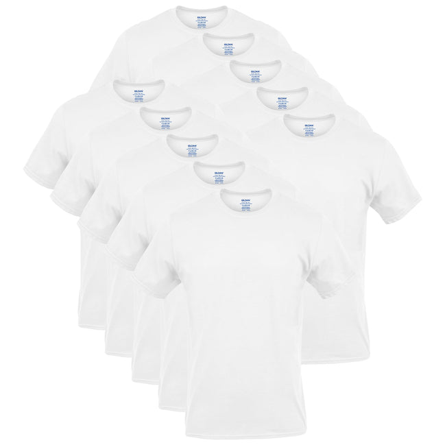 Gildan Men's Crew T-Shirts, Multipack, Style G1100, White (12-pack), Medium 🍁 All In One Marketplace Canada