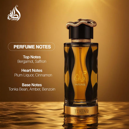 Lattafa Teriaq Intense Eau de Parfum Spray for Unisex, 3.4 Ounce 🍁 All In One Marketplace Canada