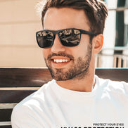 KALIYADI Polarized Sunglasses Men, Lightweight Mens Sunglasses Polarized UV Protection Driving Fishing Golf (Black/Black/Black) 🍁 All In One Marketplace Canada