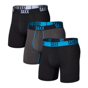 SAXX Underwear Co. Men's Core Performance Mesh Boxer Brief 3-Pack, Black/Graphite/Athletic, Large 🍁 All In One Marketplace Canada