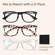 Gaoye Blue Light Blocking Glasses, Fashion Square Fake Nerd Eyewear Anti UV Ray Computer Gaming Eyeglasses Women/Men 🍁 All In One Marketplace Canada