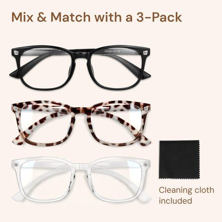 Gaoye Blue Light Blocking Glasses, Fashion Square Fake Nerd Eyewear Anti UV Ray Computer Gaming Eyeglasses Women/Men 🍁 All In One Marketplace Canada