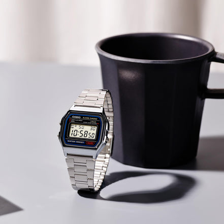Casio Men's A158W-1 Classic Digital Stainless Steel Bracelet Watch 🍁 All In One Marketplace Canada