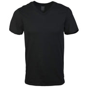 Gildan Men's V-Neck T-Shirts, Multipack, Style G1103, Black/Sport Grey/Charcoal/Military Green (5-Pack), Large 🍁 All In One Marketplace Canada