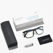 ANRRI Blue Light Blocking Glasses for Computer Use, Anti Eyestrain Lens Lightweight Frame Eyeglasses, Black, Men/Women 🍁 All In One Marketplace Canada