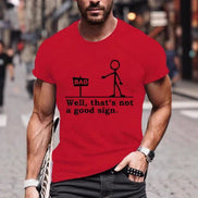 Mens Printed Casual Comfort Short-Sleeve Top