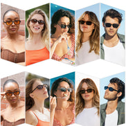 SOJOS Trendy Rectangle Polarized Sunglasses Womens Mens, Small Retro Fashion Thin Slim Square Sunnies SJ2610, Brown Tortoise/Brown 🍁 All In One Marketplace Canada