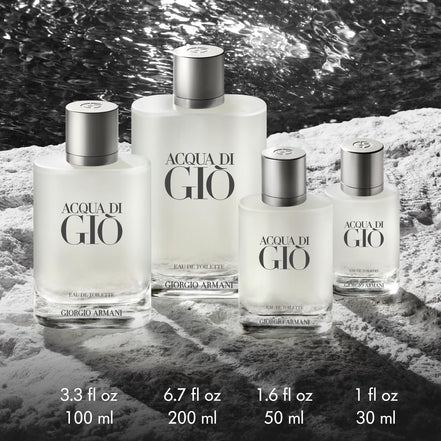 Armani beauty - Acqua di Gio - Eau de Toilette - Cologne for Men - Long Lasting Fragrance with Bergamot notes, Jasmine, White Musks, Patchouli & Cedarwood – 3.3 Fl Oz 🍁 All In One Marketplace Canada