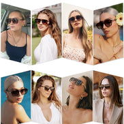 SOJOS Retro Aviator Sunglasses for Women Men,Trendy Rectangle Womens Mens Shades Sun Glasses SJ2202 Tortoise Frame Brown Grading Lens 🍁 All In One Marketplace Canada