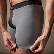 SAXX Underwear Co. Men's Core Cotton Boxer Brief Fly 3-Pack, Black/Shade/Dark Denim, X-Large 🍁 All In One Marketplace Canada