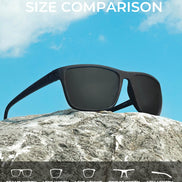 KALIYADI Polarized Sunglasses Men, Lightweight Mens Sunglasses Polarized UV Protection Driving Fishing Golf (Black/Black/Black) 🍁 All In One Marketplace Canada