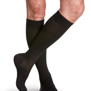 Sigvaris Men's Style Microfiber Calf with Grip-Top 20-30mmHg Men's Closed Toe