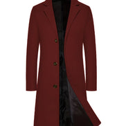 Men's Casual Extended Above The Knee Woolen Trench Coat