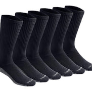 Dickies Men's Multi-Pack Dri-tech Moisture Control Boot-Length Socks, Black (6 Pairs), Shoe Size: 6-12 🍁 All In One Marketplace Canada