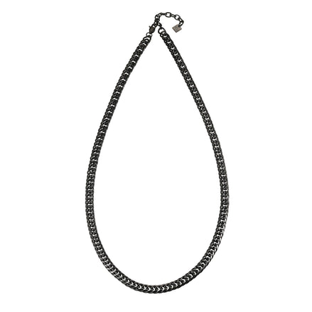 ABASI BLACK: Black Carbon Chunky Link Chain