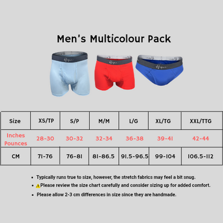 3-Pack, Multicolour Pack