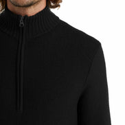 Icebreaker Men's Waypoint Knit Sweater Half Zip Merino Top XL