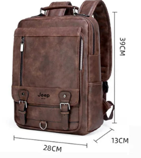 Large Leather Backpack for Men