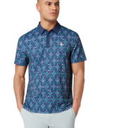 Cocktail Lattice Print Polo    Style#OGKSF015