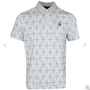Cocktail Lattice Print Polo    Style#OGKSF015
