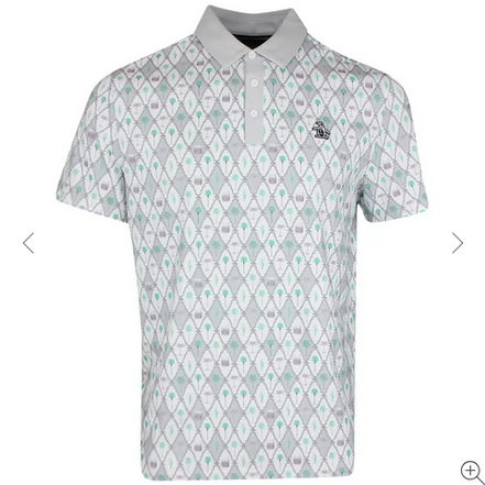 Cocktail Lattice Print Polo    Style#OGKSF015
