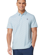 Layered Umbrella Print Polo  Style #OGKSF029