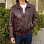 BOL Men's Ting Bomber Lambskin Leather Jacket