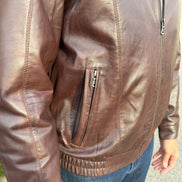 BOL Men's Ting Bomber Lambskin Leather Jacket
