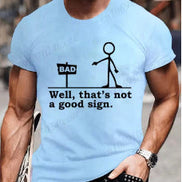 Mens Printed Casual Comfort Short-Sleeve Top
