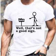 Mens Printed Casual Comfort Short-Sleeve Top
