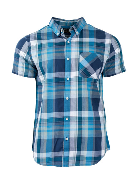 United By Blue Men's Organic Cotton Washington Plaid Shirts