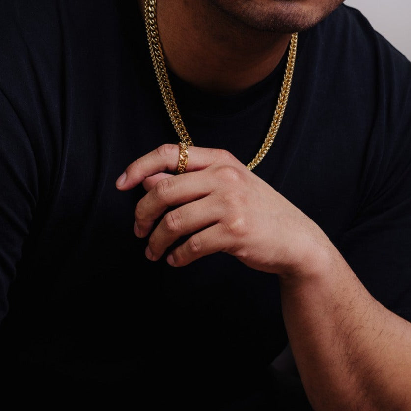 18K Men's Cuban Chain Necklace 7MM | Waterproof Jewelry