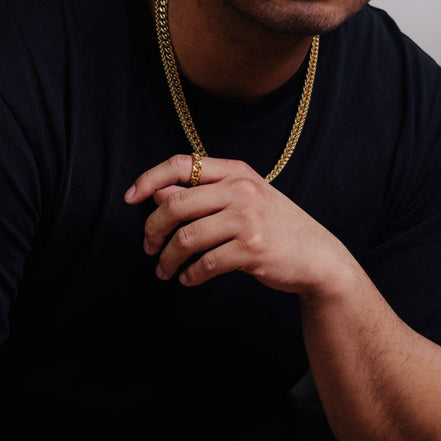 18K Men's Cuban Chain Necklace 7MM | Waterproof Jewelry